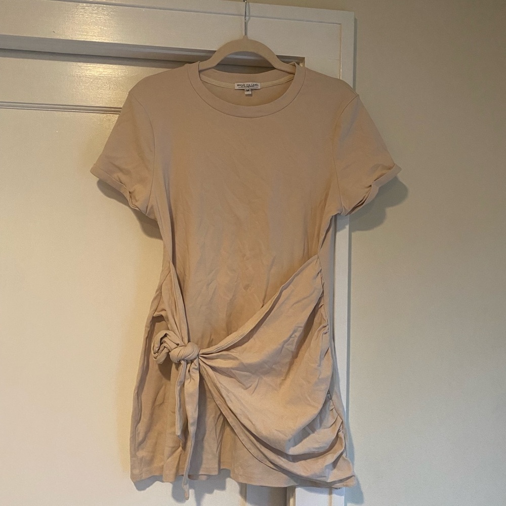 Weekend the Label Tan T-Shirt Wrap Dress Size M